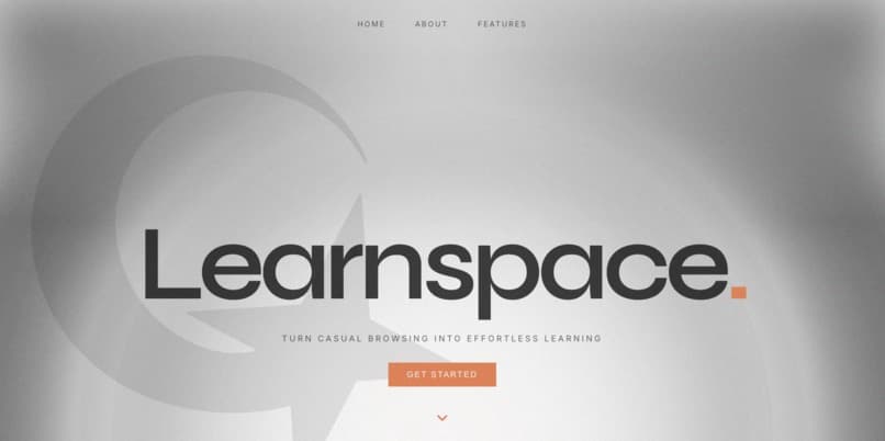 Screenshot of learnspace